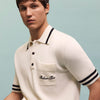 Balmain Polo Punto Rayas color Marfil sku 552-001414 01 - Foto 1