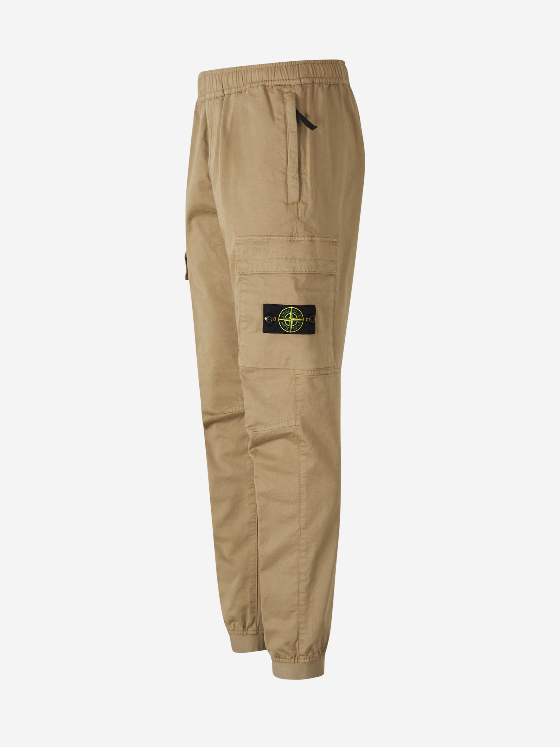 Stone Island Joggers Logo Algodón color Marron sku 521-003122 02 - Foto 2