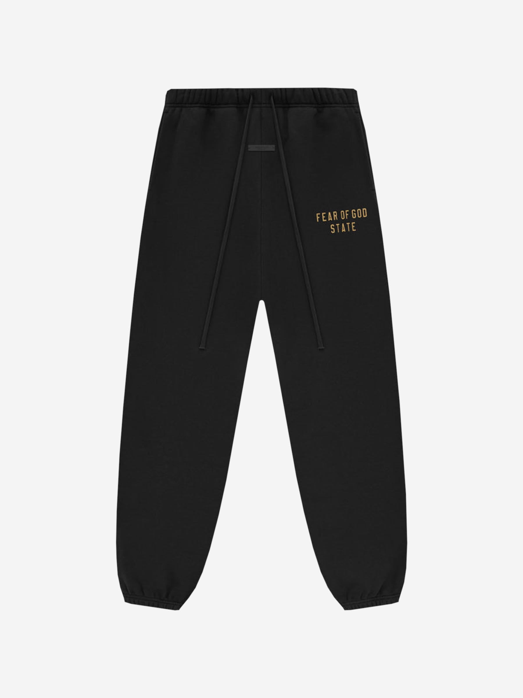 Fear of God Essentials Joggers Algodón Logo color Negro sku 521-003154 01 - Foto 1