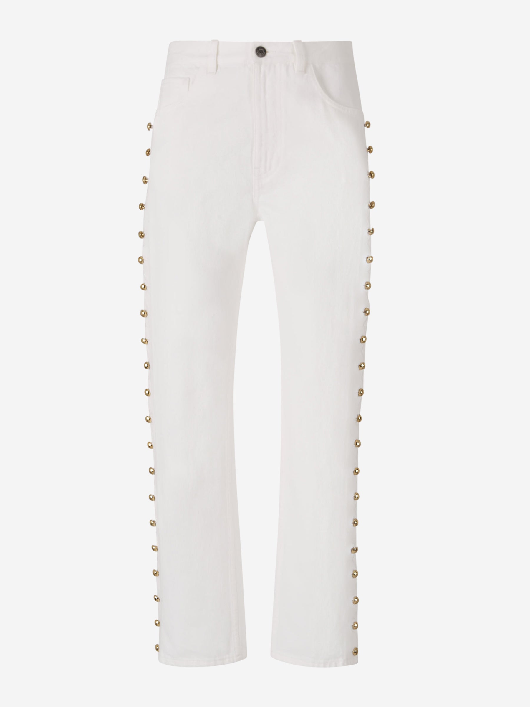 Chloé Jeans Slim Fit Festones color Blanco sku 763-001563 01 - Foto 1