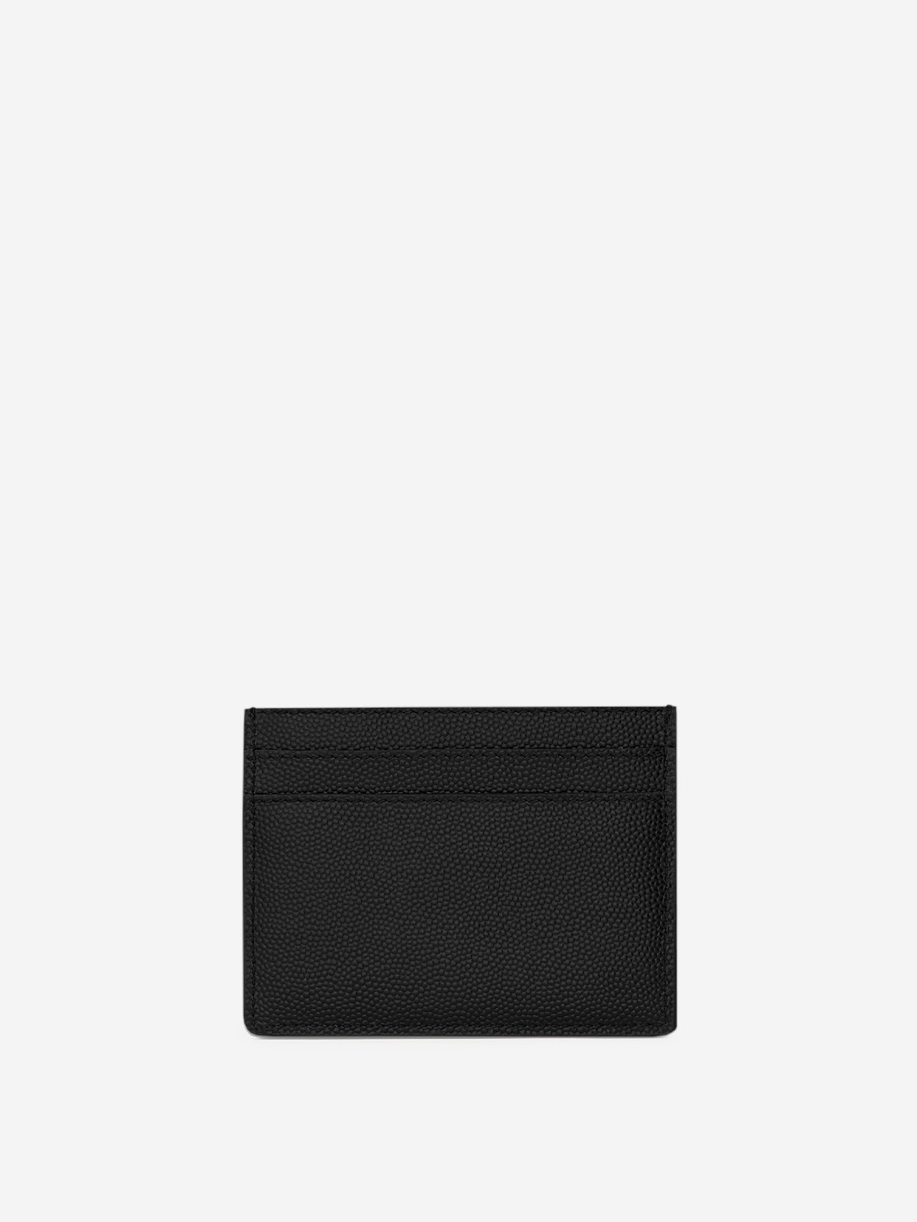 Saint Laurent Tarjetero Logo Piel color Negro sku 691-001370 01 - Foto 2