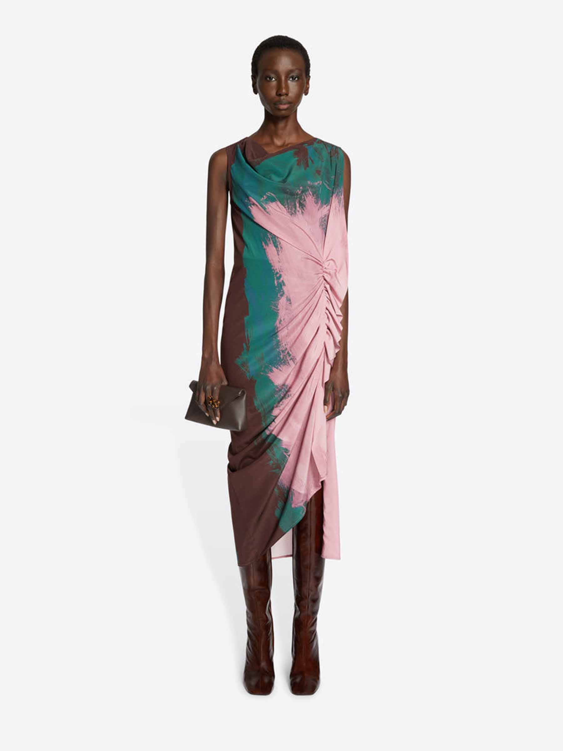 Dries Van Noten Draped Midi Dress Mujer 721 000328 01