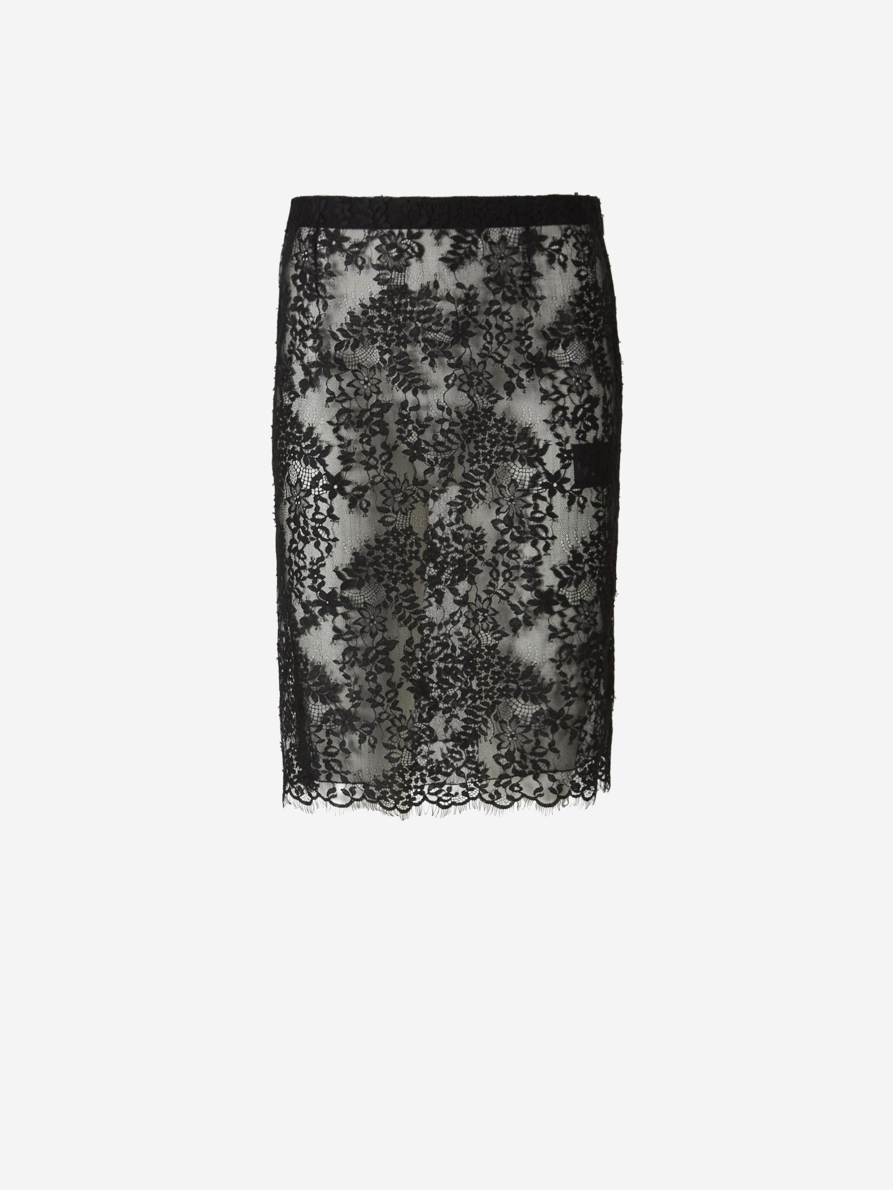 Saint Laurent Falda Midi Seda color Negro sku 750-001535 01 - Foto 1