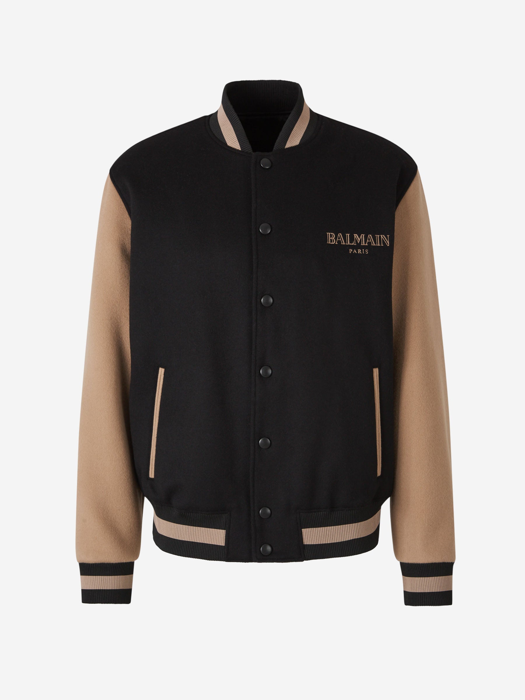 Balmain Chaqueta Bomber Logo color Beige sku 512-002391 01 - Foto 1