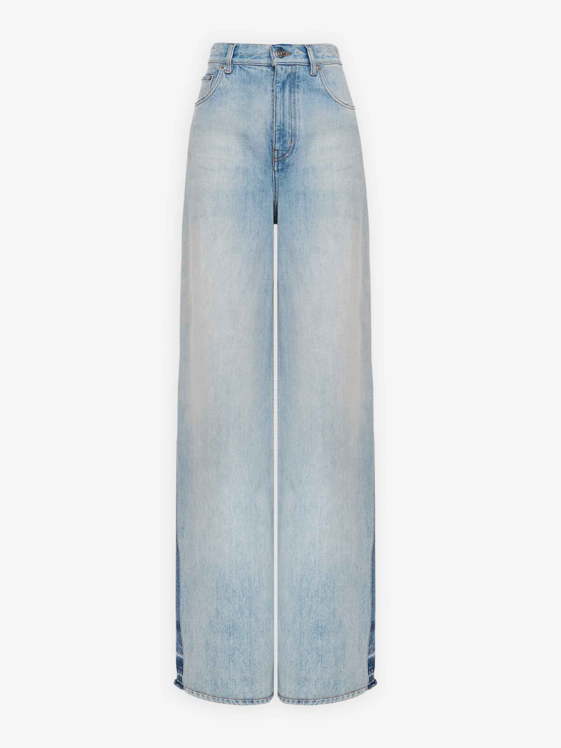 Chloé Jeans Wide Leg color Azul Denim Claro sku 763-001614 01 - Foto 1