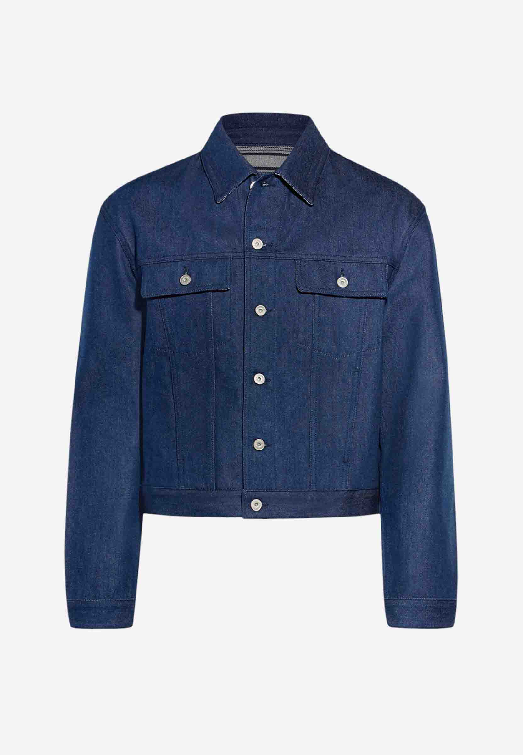 Jacquemus Camisa Denim Algodón color Azul Denim Oscuro sku 531-006320 01 - Foto 1