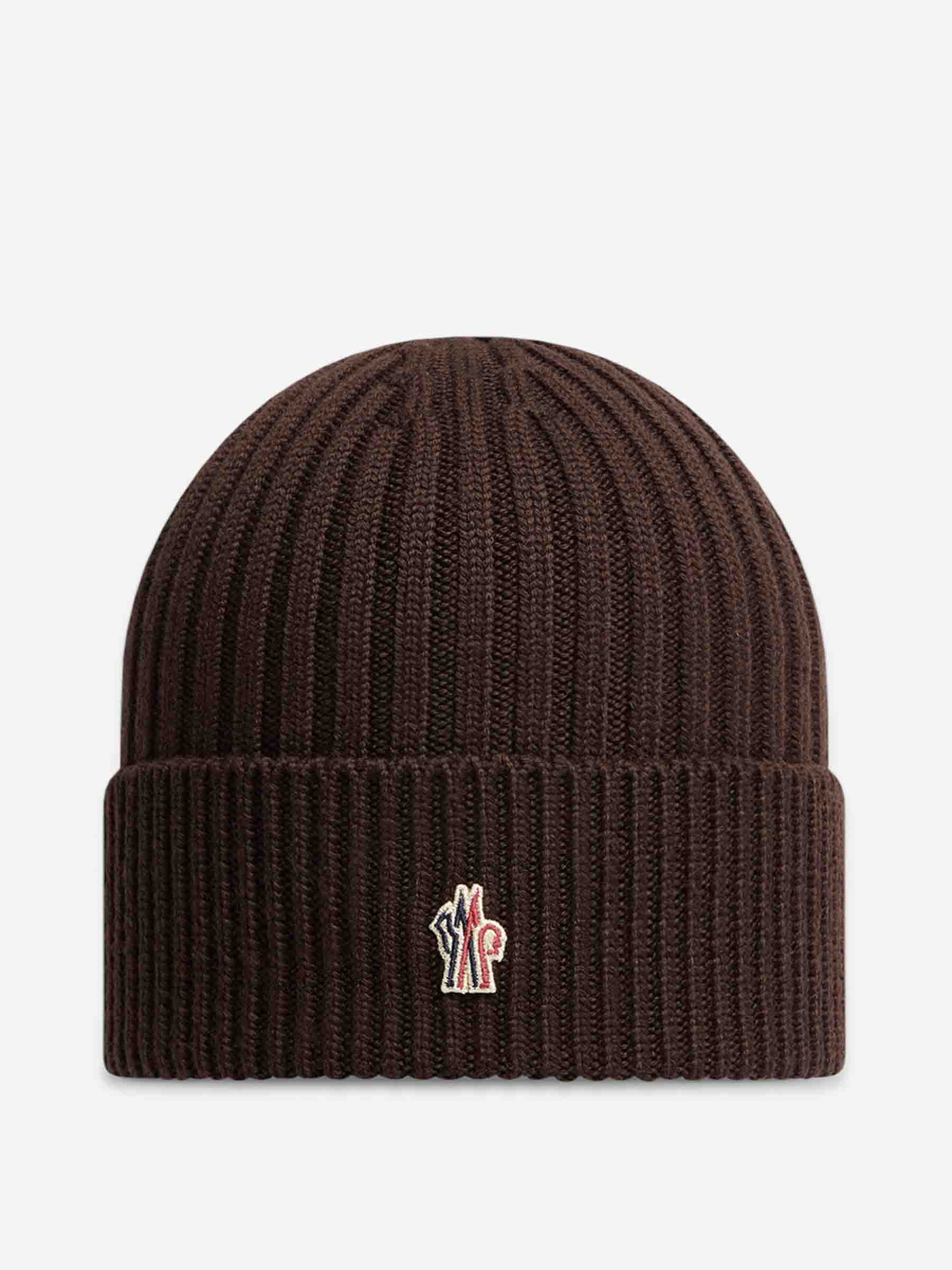 Moncler Grenoble Gorro Logo Lana color Marron sku 695-001525 02 - Foto 1