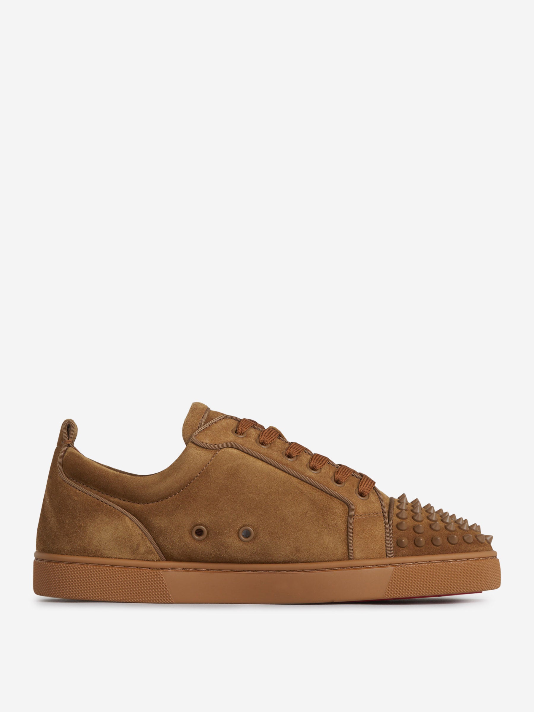 Christian Louboutin Sneakers Louis Junior Spikes color Caramelo sku 616-002884 02 - Foto 2