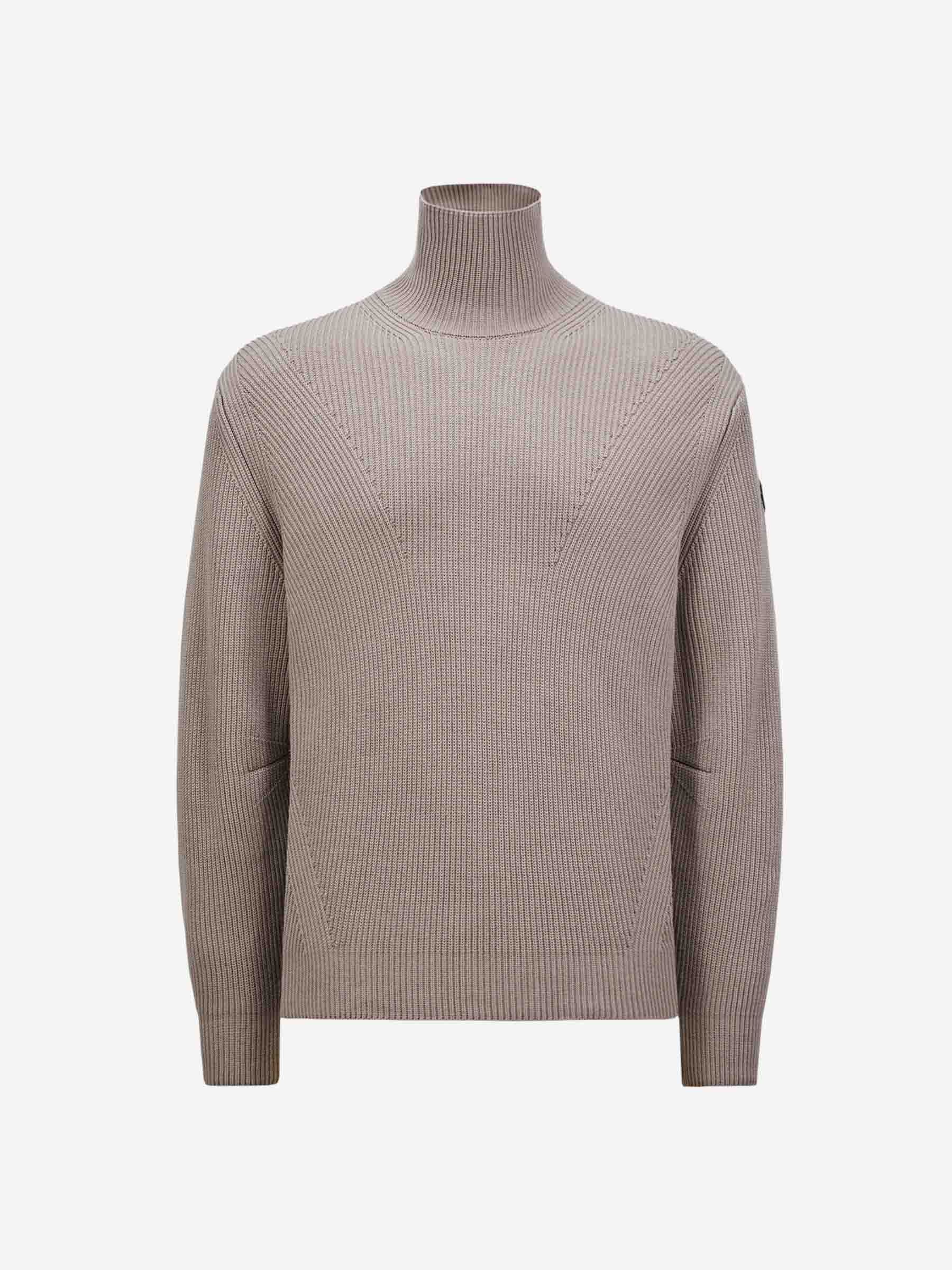 Moncler Jersey Cuello Alto color Taupe sku 542-002411 01 - Foto 1