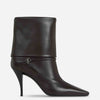 Saint Laurent Botines Niki Logo color Marron Oscuro sku 805-000758 01 - Foto 1