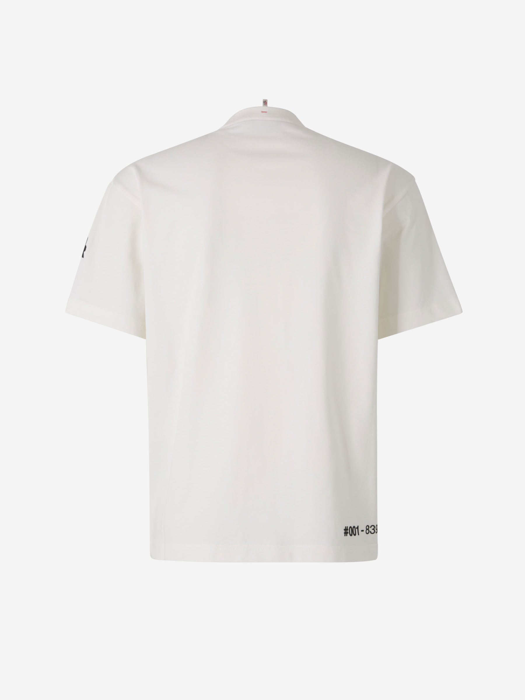 Moncler Grenoble Camiseta Logo Algodón color Marfil sku 553-003789 01 - Foto 2