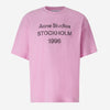 Acne Studios Camiseta Logo Stockholm color Rosa sku 553-003804 03 - Foto 1