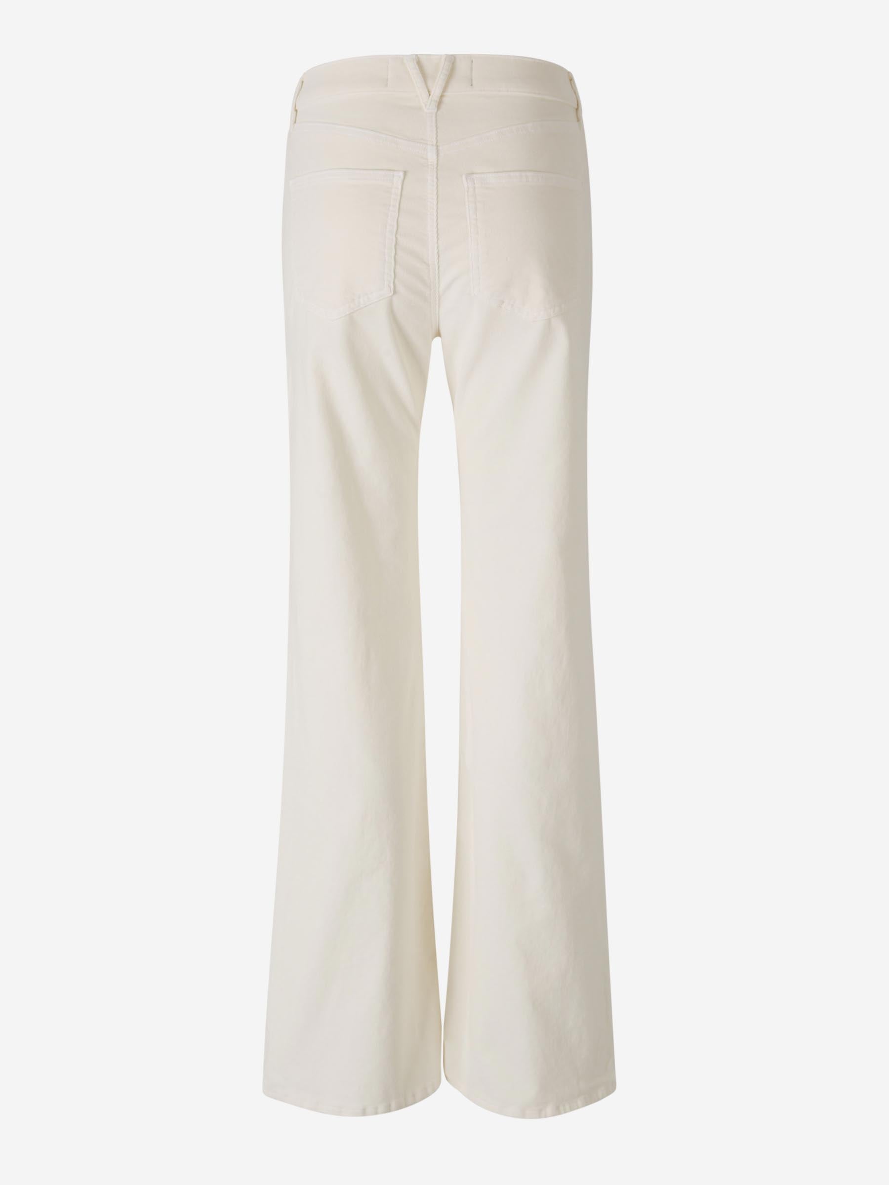 Veronica Beard Jeans Flare Fit Crosbie color Blanco sku 763-001611 01 - Foto 2