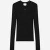 Courrèges Jersey Punto Logo color Negro sku 711-003187 01 - Foto 1