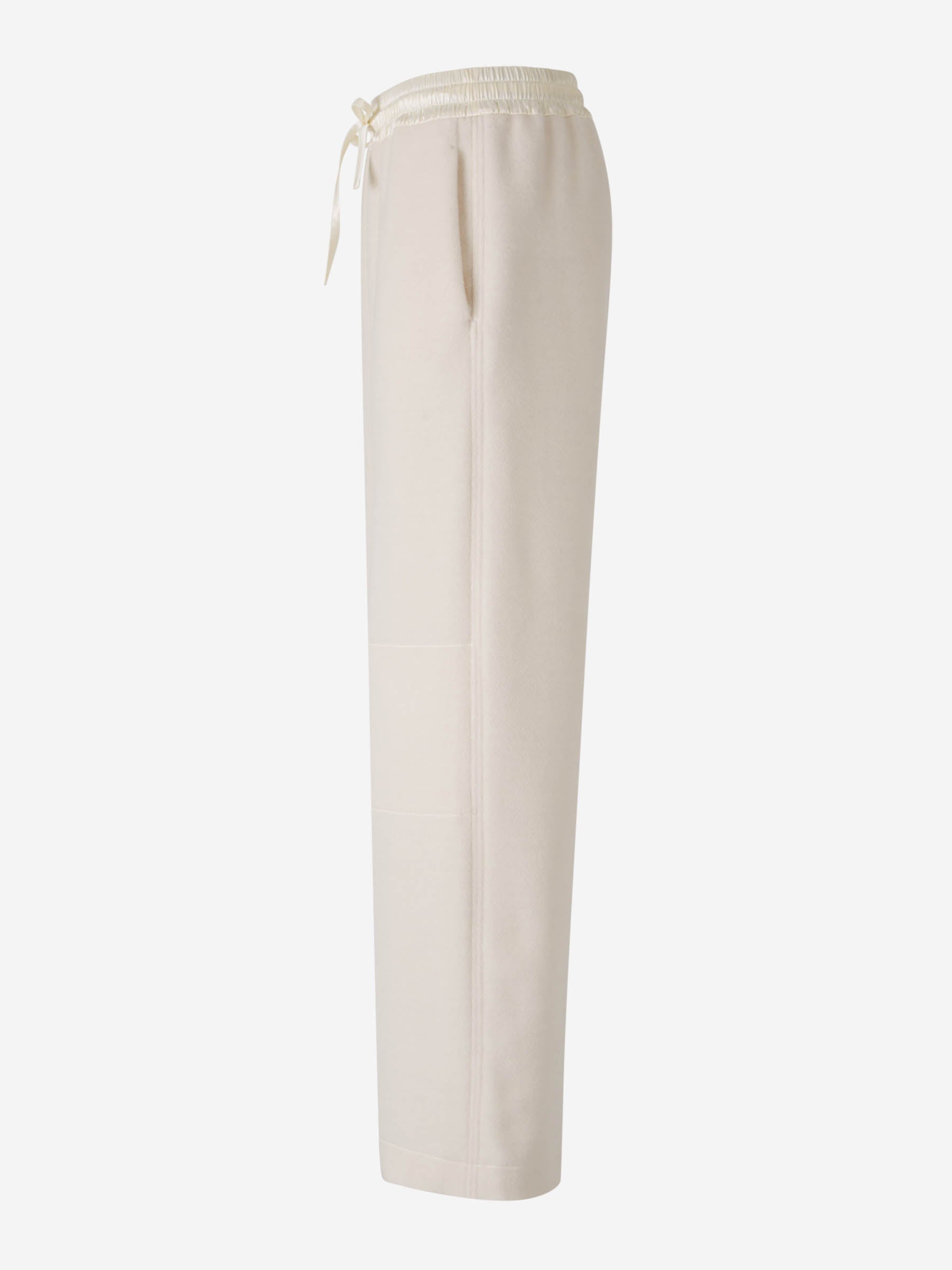 Jil Sander Pantalones Vellón Lana color Crema sku 761-003636 01 - Foto 2