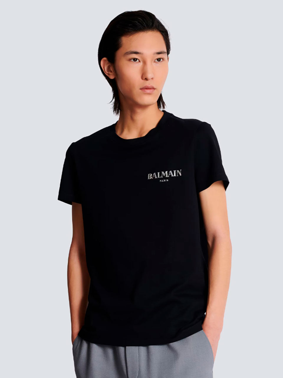 Balmain Camiseta Logo Algodón color Negro sku 553-003730 00 - Foto 1