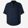 Ami Paris Camisa Boxy Logo color Azul Marino sku 532-000599 01 - Foto 1