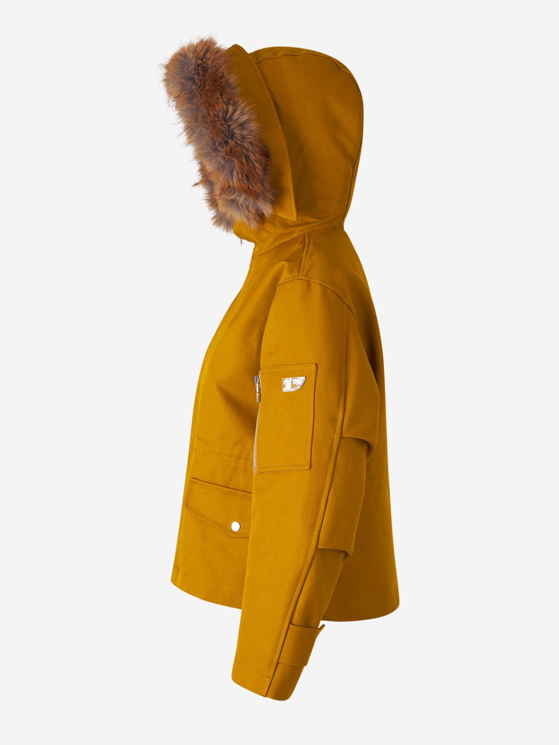 Burberry Parka Corta Algodón color Amarillo sku 772-001348 01 - Foto 2