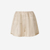 TOTEME Shorts Seda Monograma color Crema sku 762-000485 02 - Foto 1