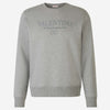 Valentino Sudadera Logo Algodón color Gris Claro sku 545-001621 01 - Foto 1