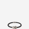 Alexander McQueen Pulsera Calavera Goma color Negro sku 682-000732 01 - Foto 1