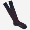 Bresciani Calcetines Canalé Dos Tonos color Burdeos sku 642-000224 02 - Foto 1