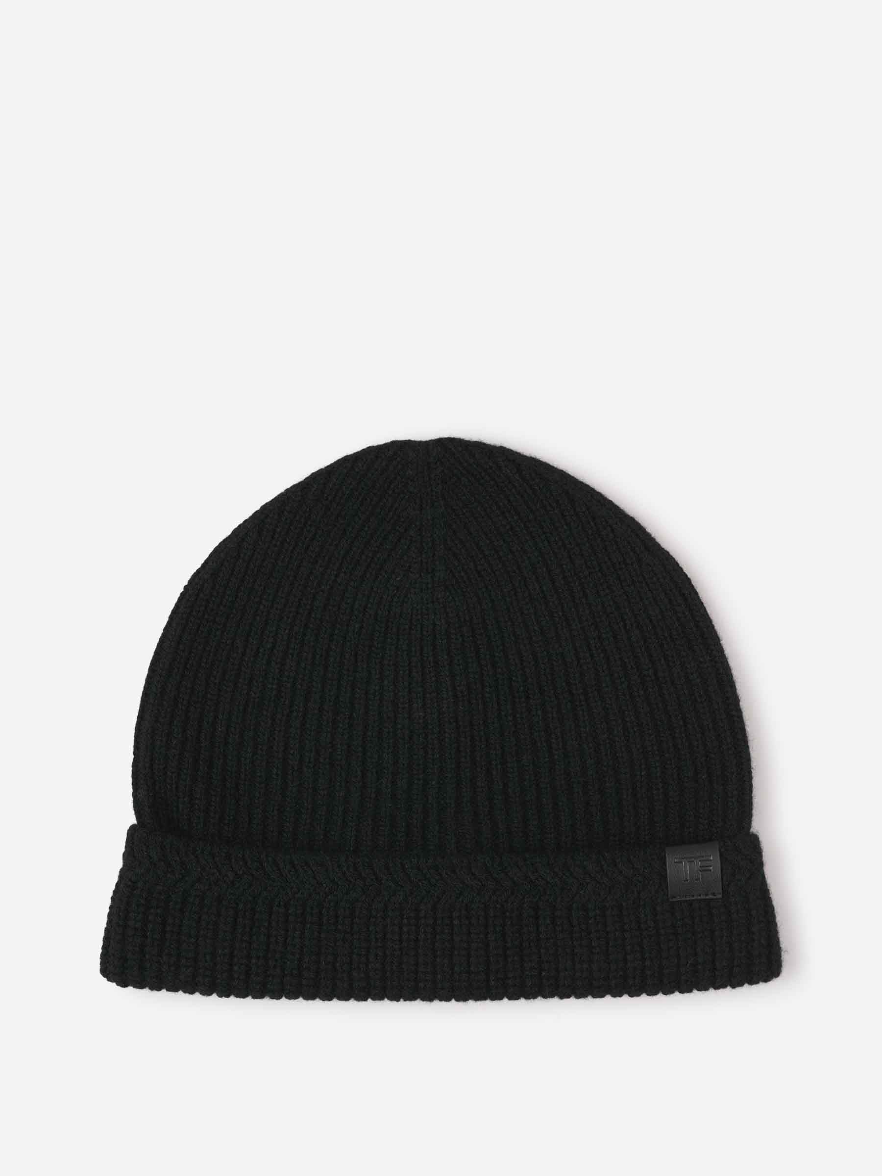 Tom Ford Gorro Lana Logo color Negro sku 695-001515 01 - Foto 1