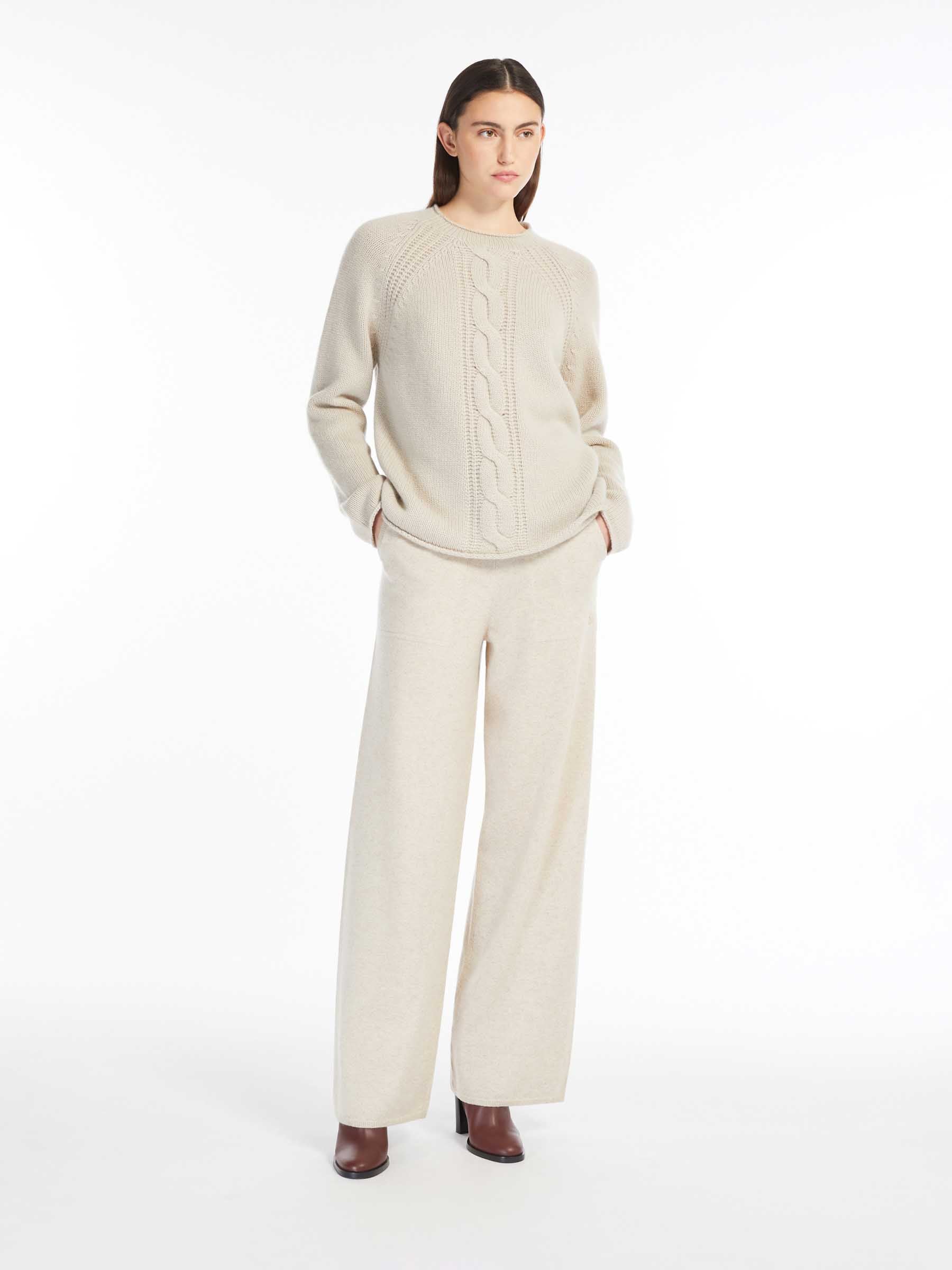 Max Mara Jersey Punto Cashmere color Beige sku 711-003206 01 - Foto 2