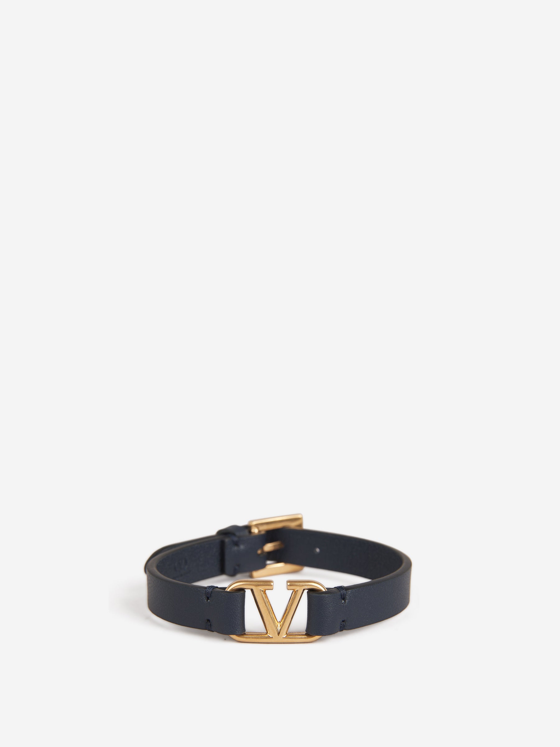 Valentino Garavani Pulsera Logo Piel color Azul Marino sku 682-000741 01 - Foto 1