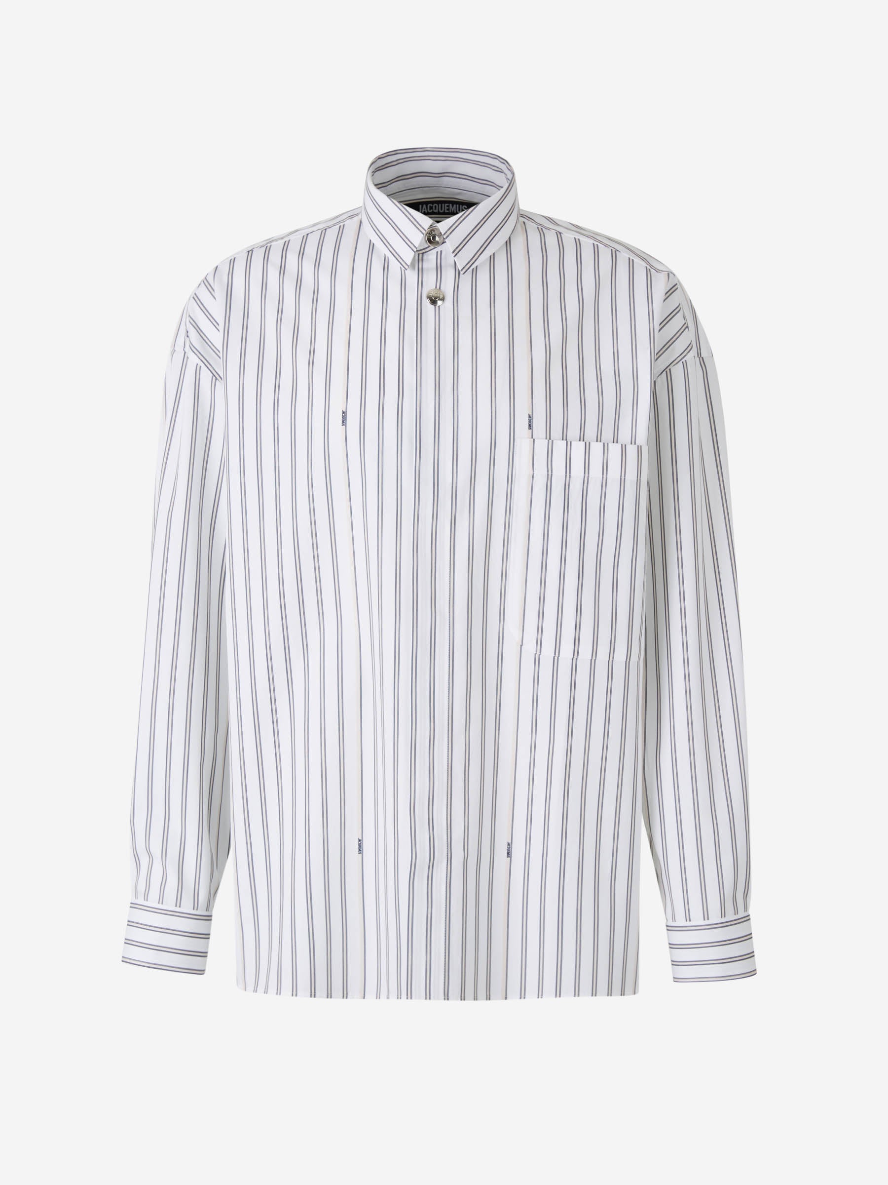 Jacquemus Camisa La Chemise Manches Longue color Blanco sku 531-006323 01 - Foto 1