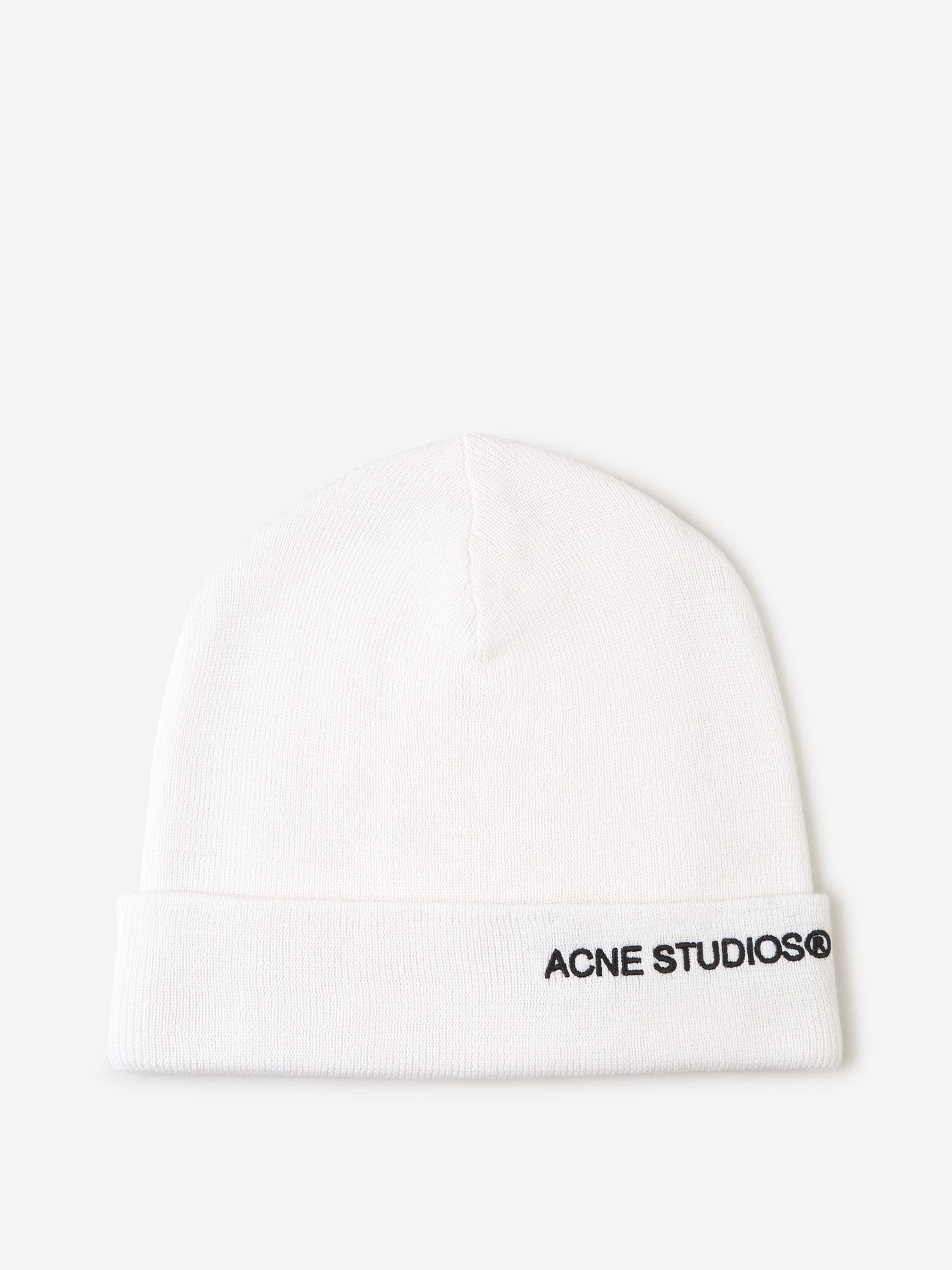 Acne Studios Gorro Logo Bordado color Marfil sku 695-001414 02 - Foto 1