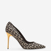 Balmain Zapatos Tacón Rubby Jacquard color Blanco y Negro sku 800-005396 01 - Foto 1