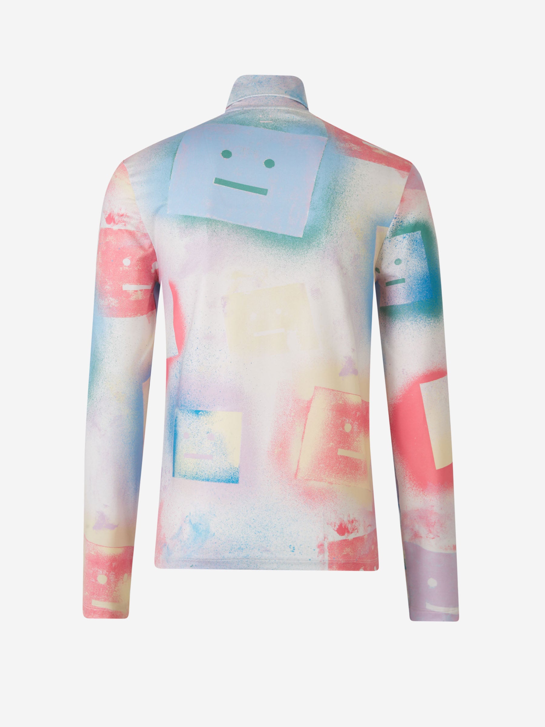 Acne Studios Face Camiseta Motivo Face color Multicolor sku 553-003798 01 - Foto 2