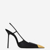 Saint Laurent Zapatos Tacón Jeanne color Negro sku 800-005386 01 - Foto 1