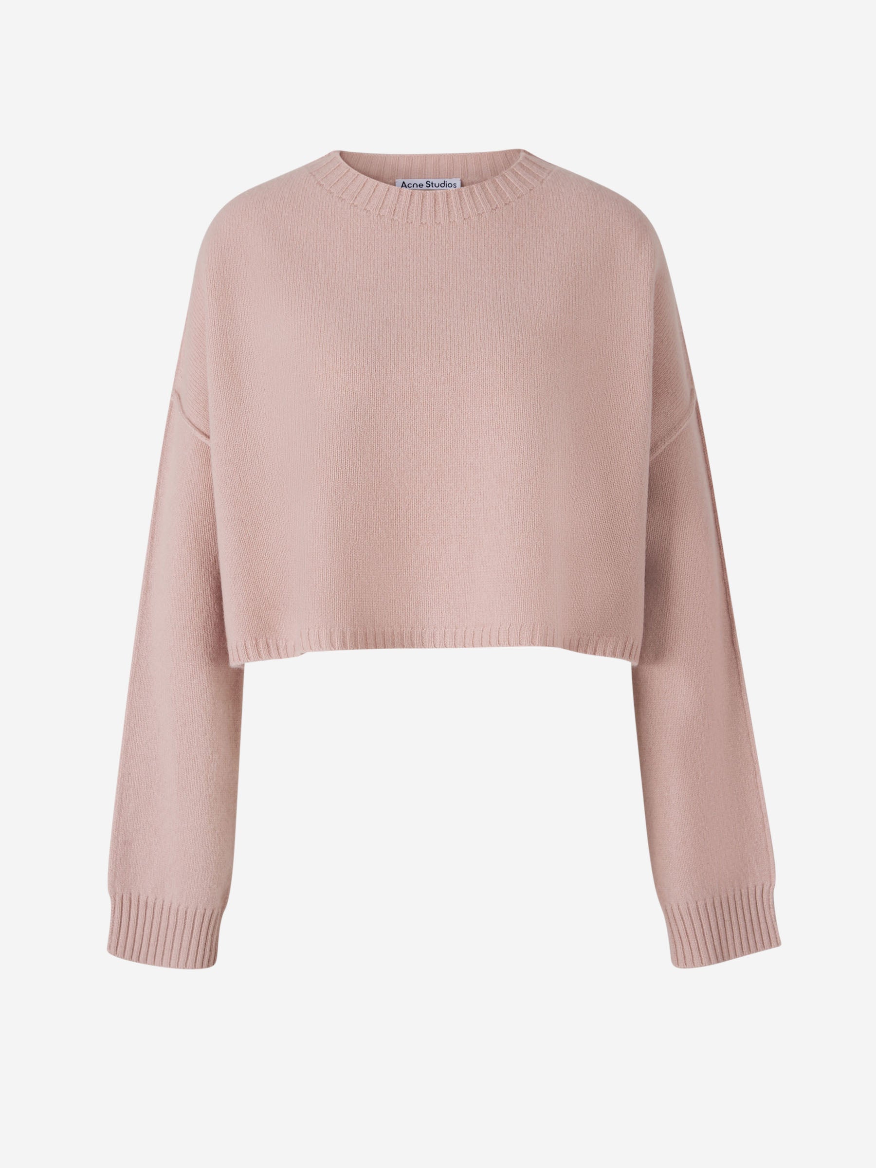 Acne Studios Jersey Cropped Lana color Rosa sku 711-003191 01 - Foto 1