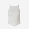 Courrèges Top Acanalado Logo color Blanco sku 703-002223 01 - Foto 1