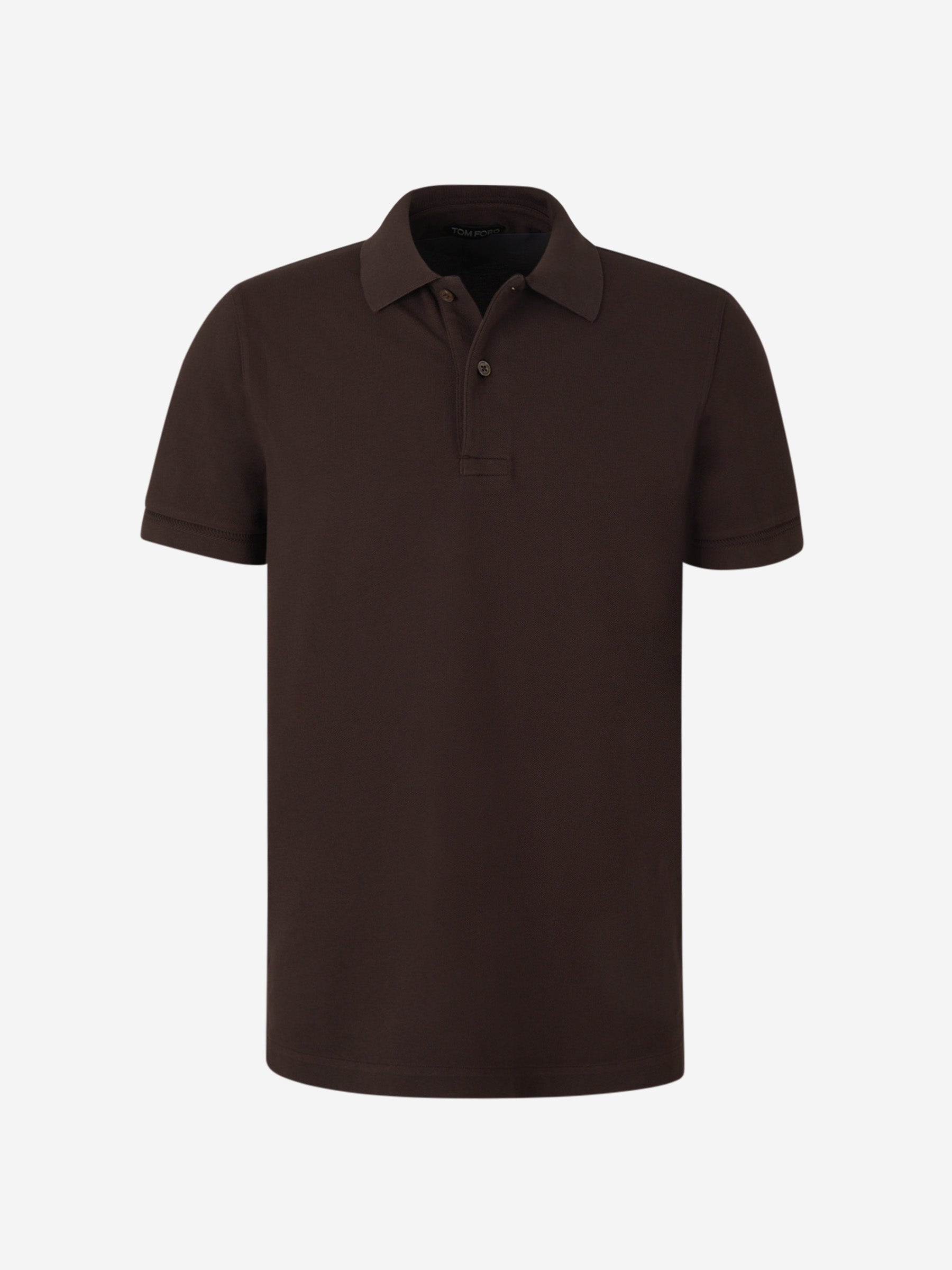 Tom Ford Polo Piqué Algodón color Marron Oscuro sku 552-001529 01 - Foto 1