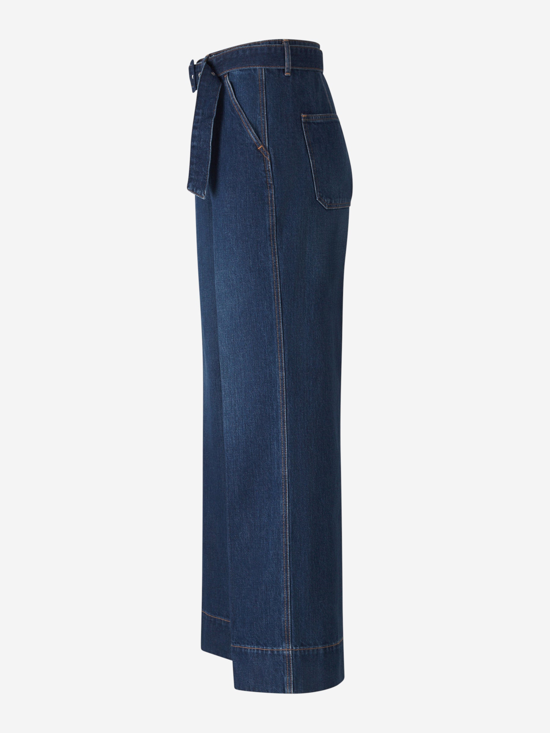 Veronica Beard Jeans Wide Leg Taylor color Azul Denim Oscuro sku 763-001608 01 - Foto 2