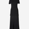 Jil Sander Vestido Midi Crepé color Negro sku 721-000308 01 - Foto 1