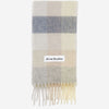 Acne Studios Bufanda Motivo Cuadros color Gris Piedra sku 630-001416 04 - Foto 1