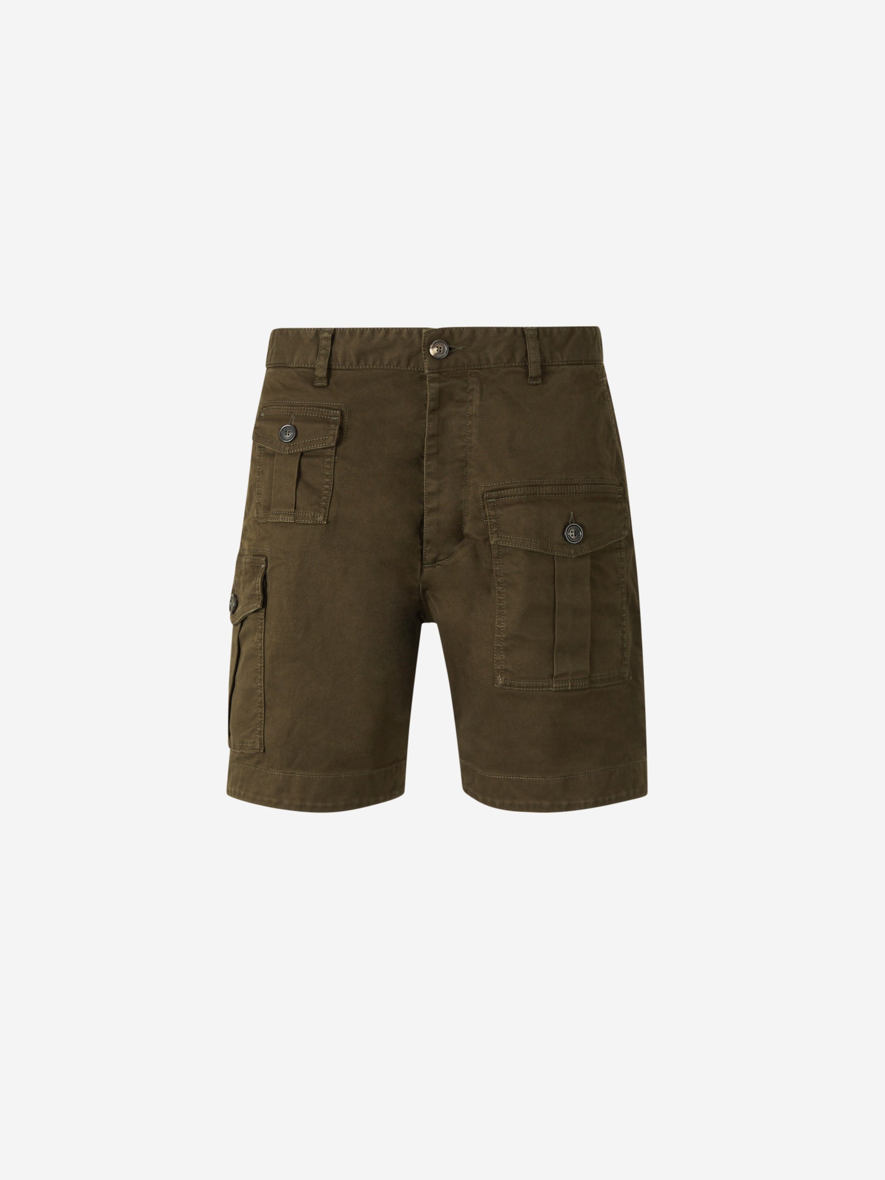 Dsquared2 Bermuda Chinos Cargo color Verde Militar sku 523-001019 01 - Foto 1