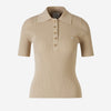 Courrèges Top Acanalado Logo color Beige sku 703-002147 01 - Foto 1