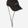 Jacquemus Gorra Algodón Deshilachados color Negro sku 695-001458 02 - Foto 1