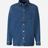 Ami Paris Sobrecamisa Denim Logo color Azul Denim Oscuro sku 531-006311 01 - Foto 1