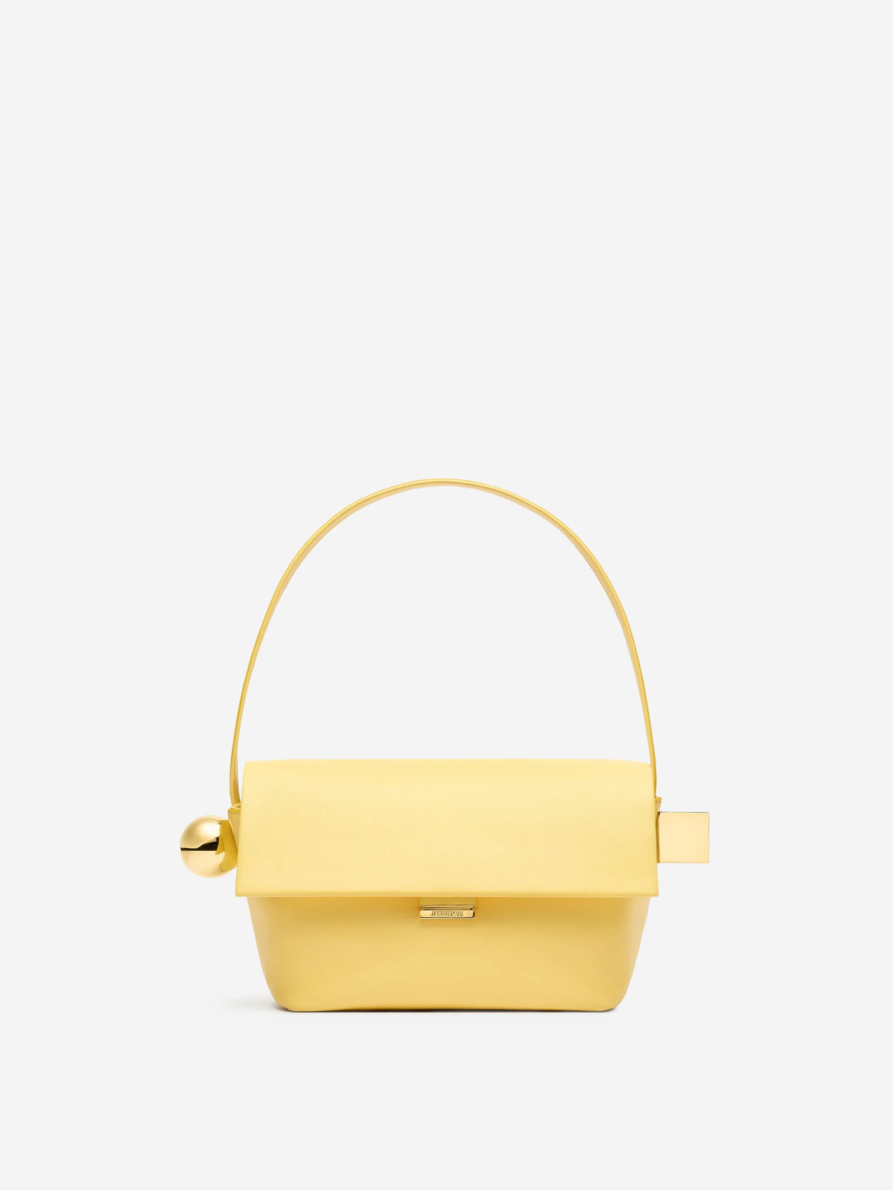 Jacquemus Bolso Mano El Rond Carrè color Amarillo Neon sku 810-007721 01 - Foto 1