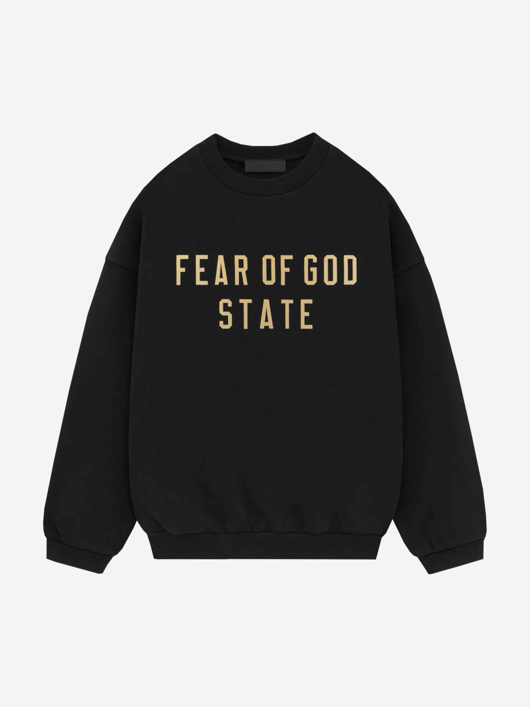 Fear of God Essentials Jersey Crewneck Logo color Negro sku 545-001699 01 - Foto 1