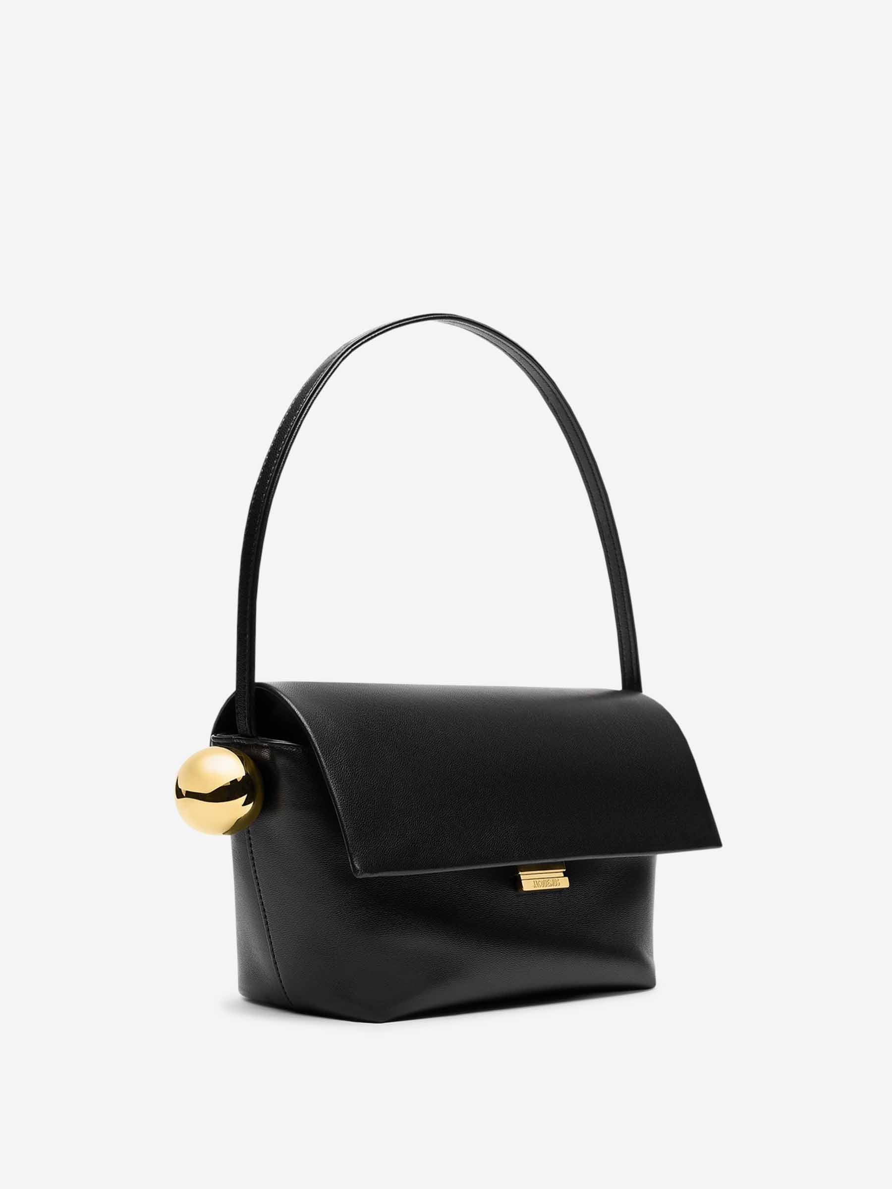 Jacquemus Bolso Mano El Rond Carré color Negro sku 810-007721 02 - Foto 2