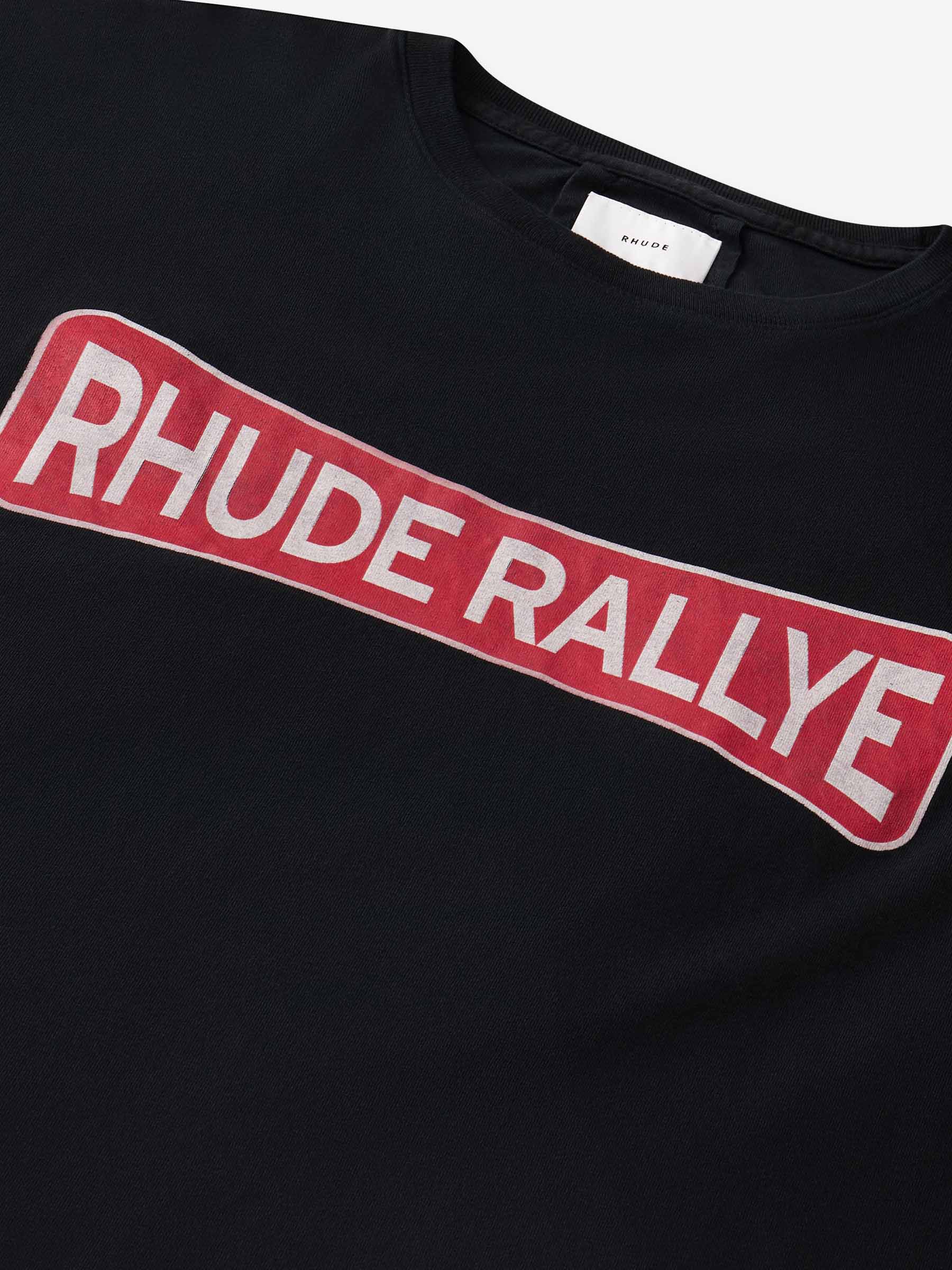 Rhude Camiseta Motivo Rhude Rallye color Negro sku 553-003844 01 - Foto 2