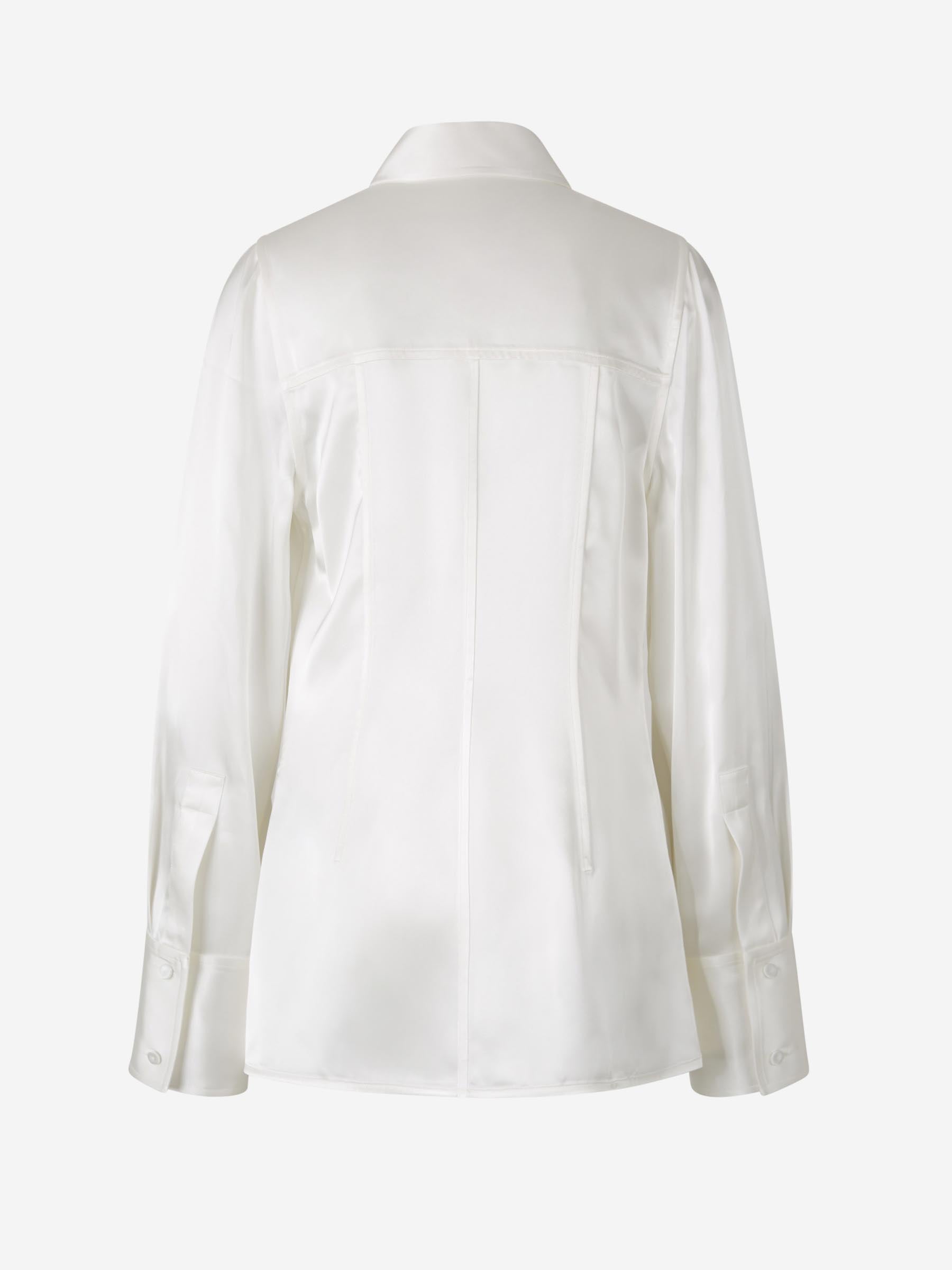 Jil Sander Camisa Viscosa color Blanco sku 701-002165 01 - Foto 2