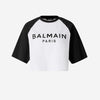 Balmain Camiseta Cropped Logo color Negro sku 782-001625 02 - Foto 1